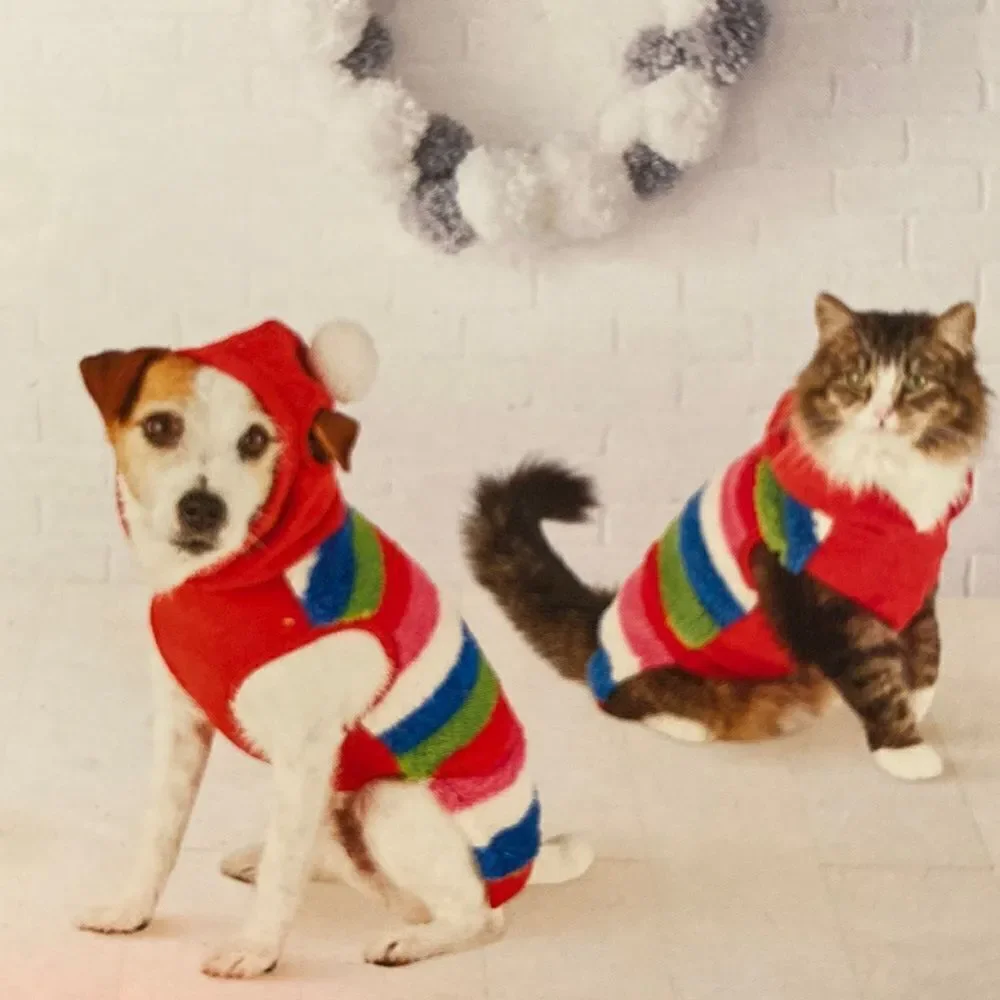 Pet Christmas Hoodie fits both Dogs and Cats Size XS NWT